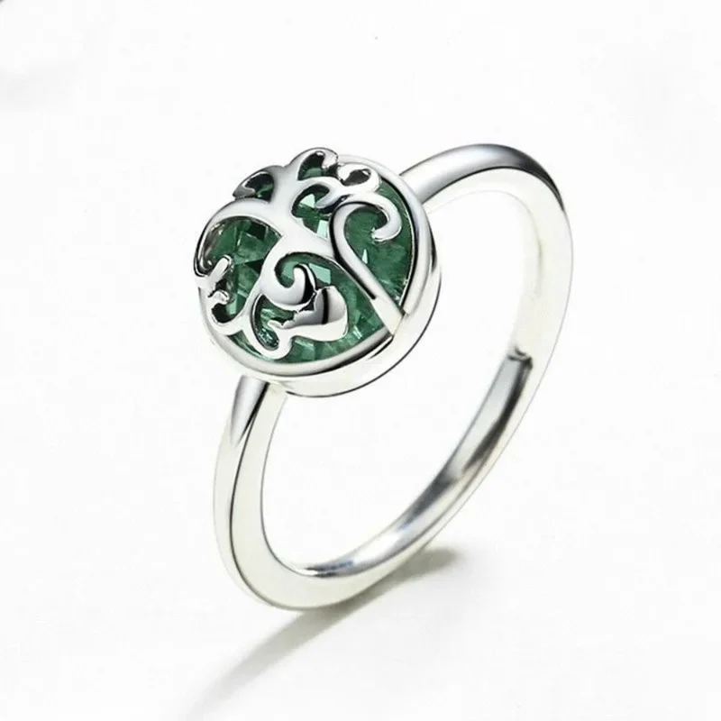 Bague Arbre de Vie Verte