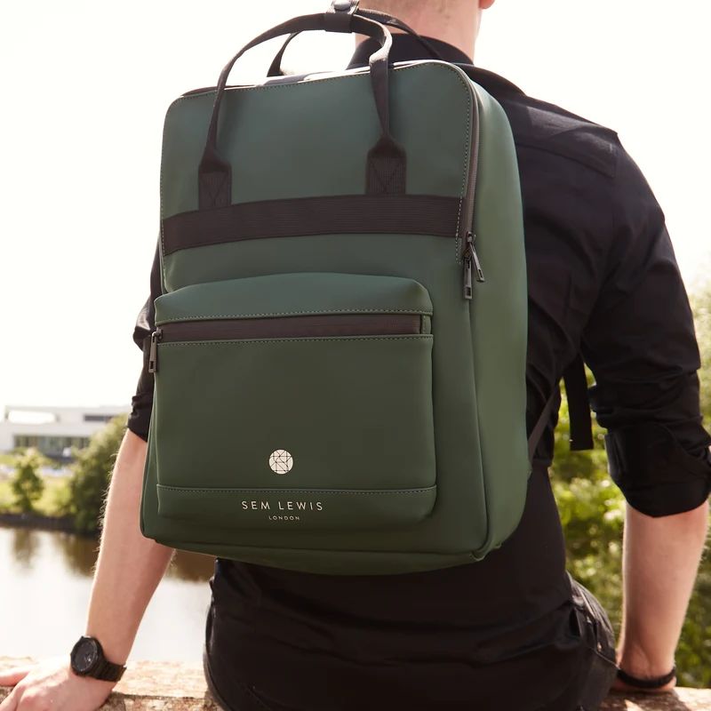 Sem Lewis Southern Hampstead Hommes Sac à Dos Vert SL240009