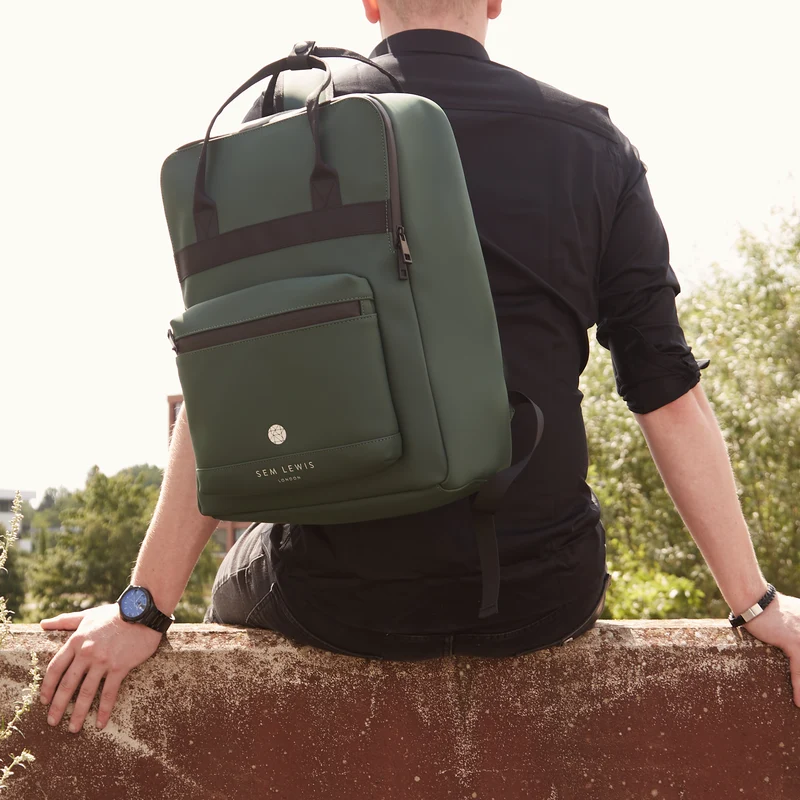 Sem Lewis Southern Hampstead Hommes Sac à Dos Vert SL240009