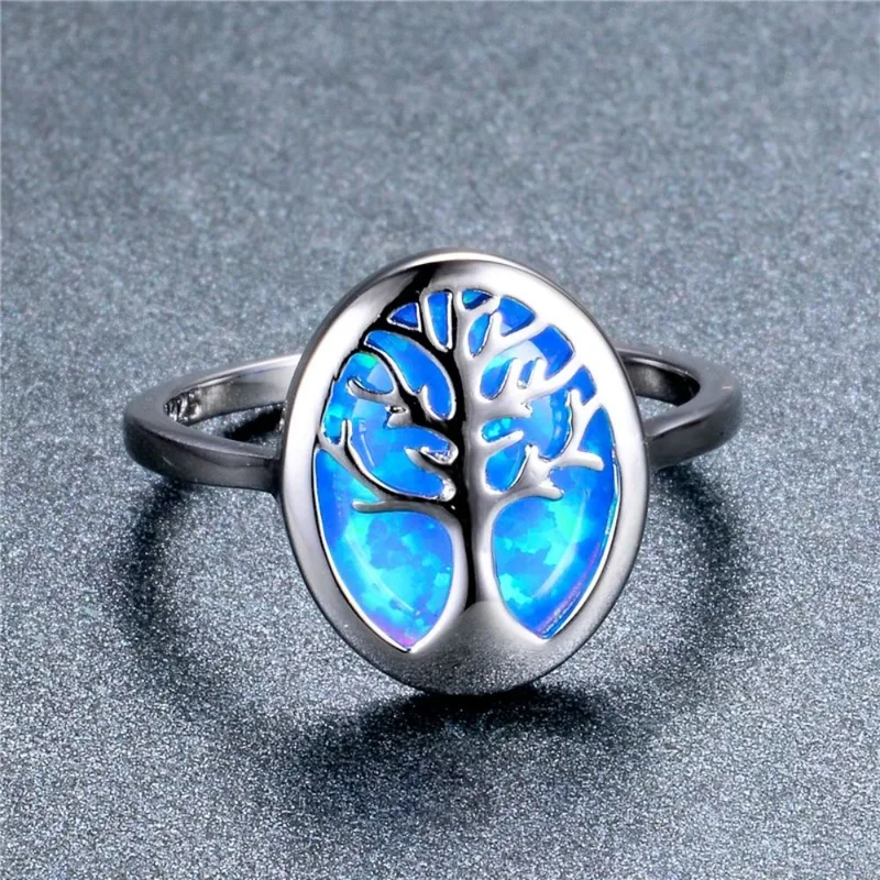 Bague Arbre de Vie Azur