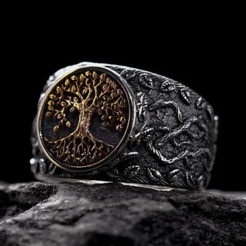 Bague Arbre de Vie Sombre