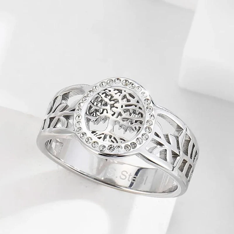 Bague Arbre de Vie Plaqué Argent