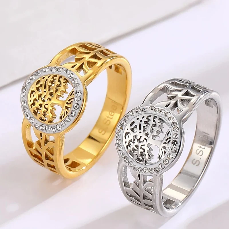 Bague Arbre de Vie Plaqué Argent