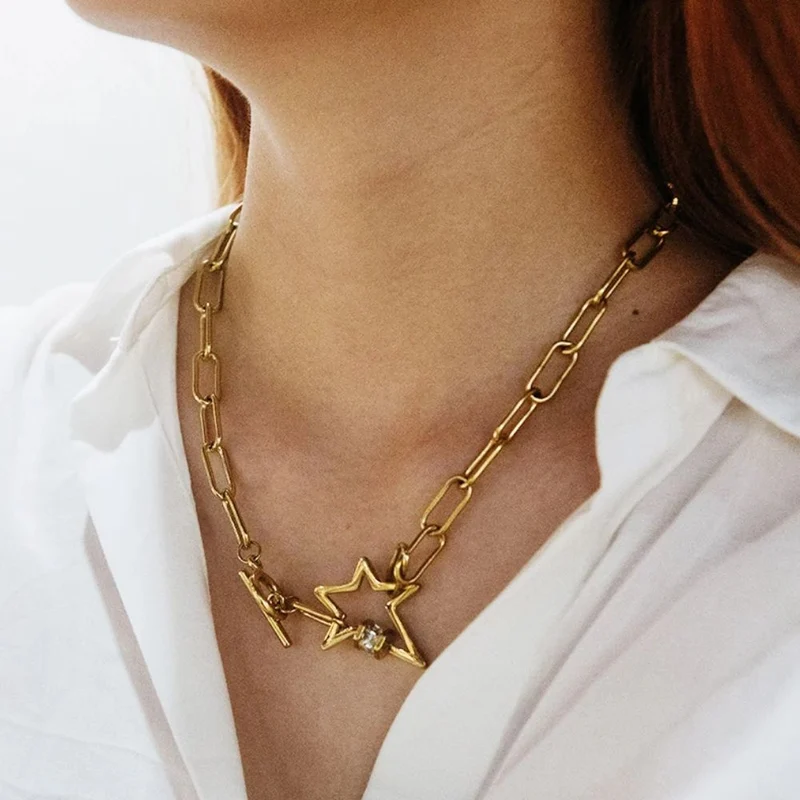 Collier Étoile Or Jaune