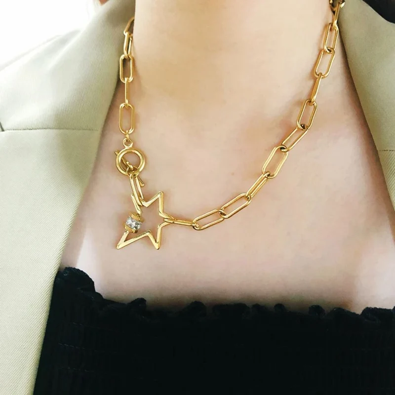 Collier Étoile Or Jaune