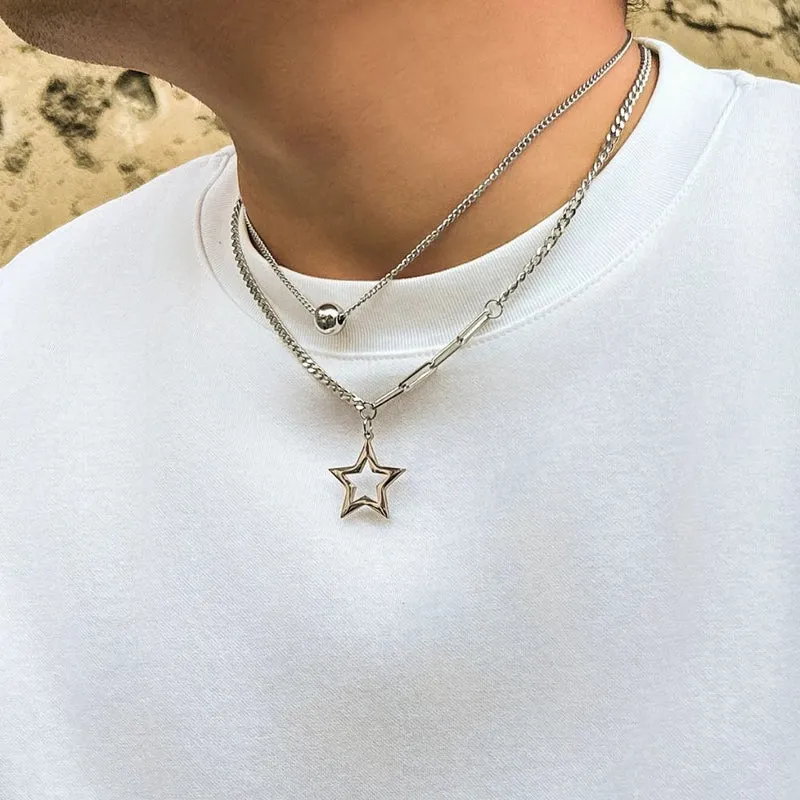 Collier Étoile Homme