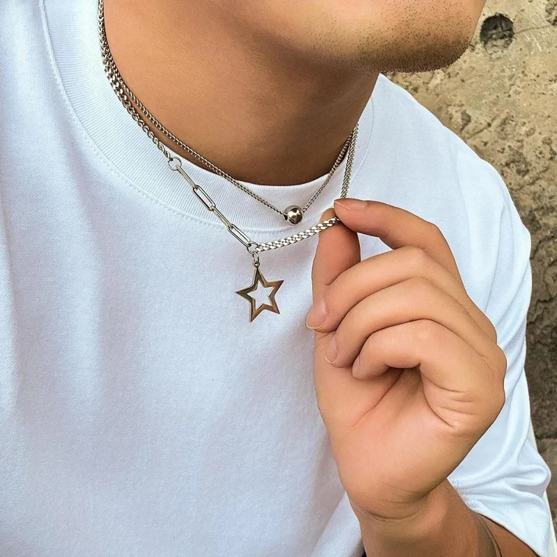 Collier Étoile Homme