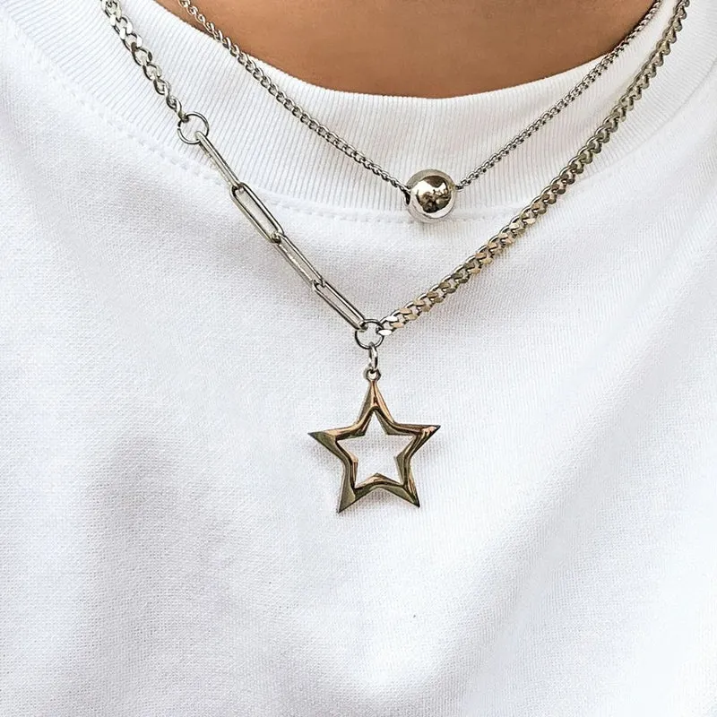 Collier Étoile Homme