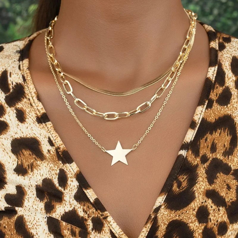 Collier Étoile Strass