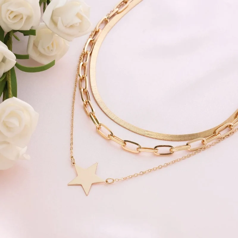 Collier Étoile Strass