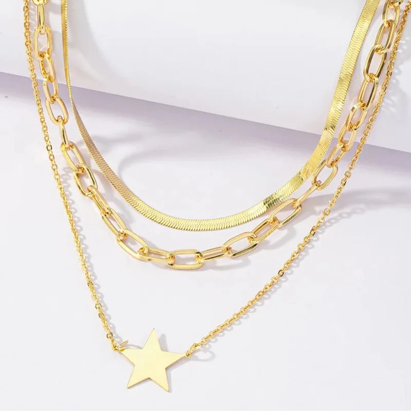 Collier Étoile Strass
