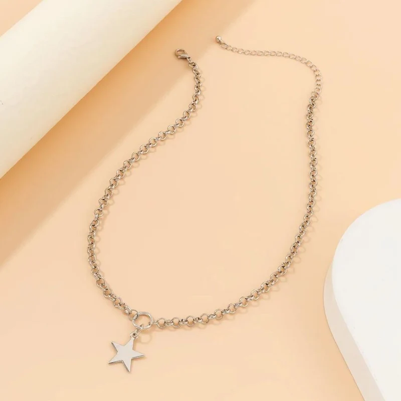 Collier Étoile Acier Inoxydable