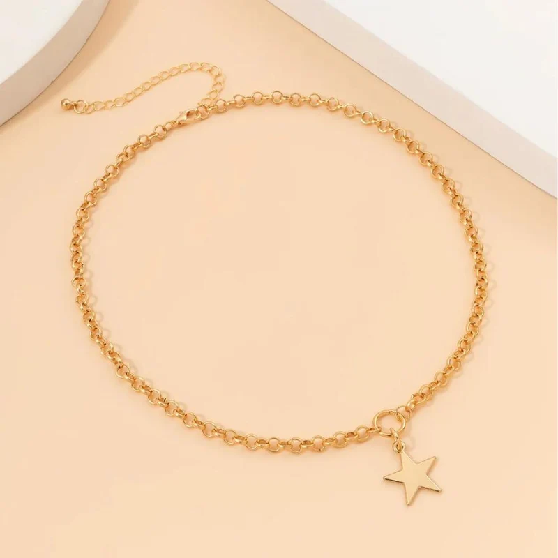 Collier Étoile Doré
