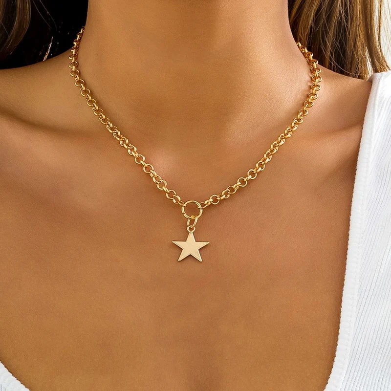 Collier Étoile Doré