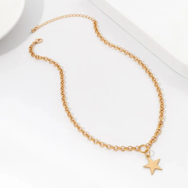 Collier Étoile Doré