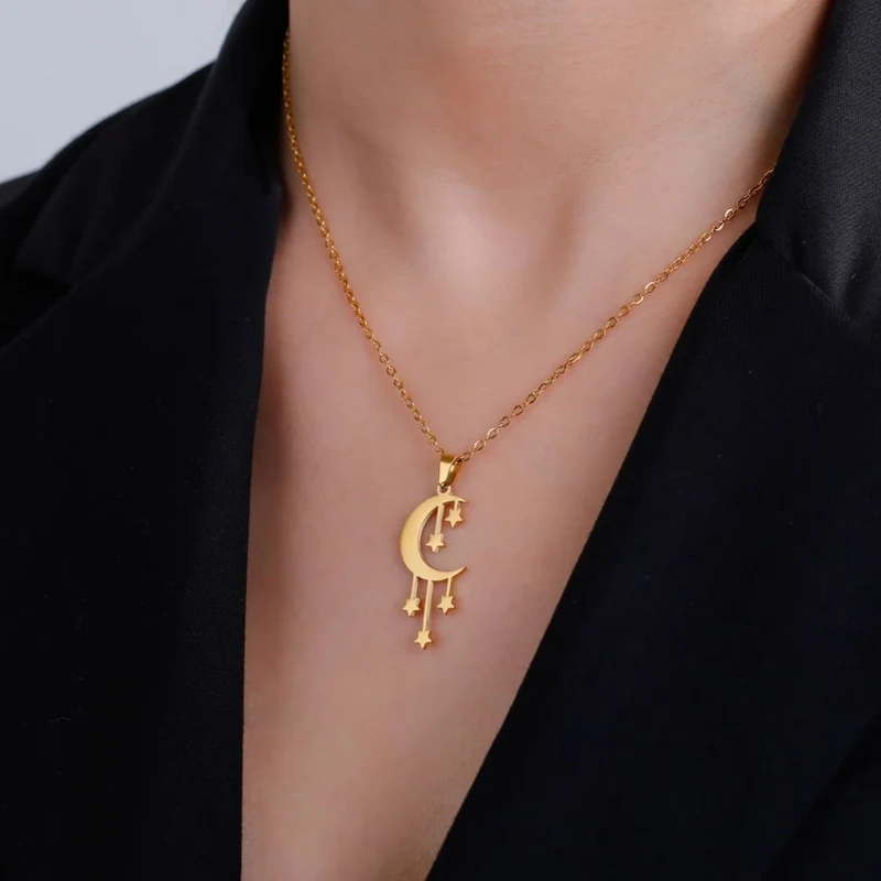 Collier Étoile et Lune