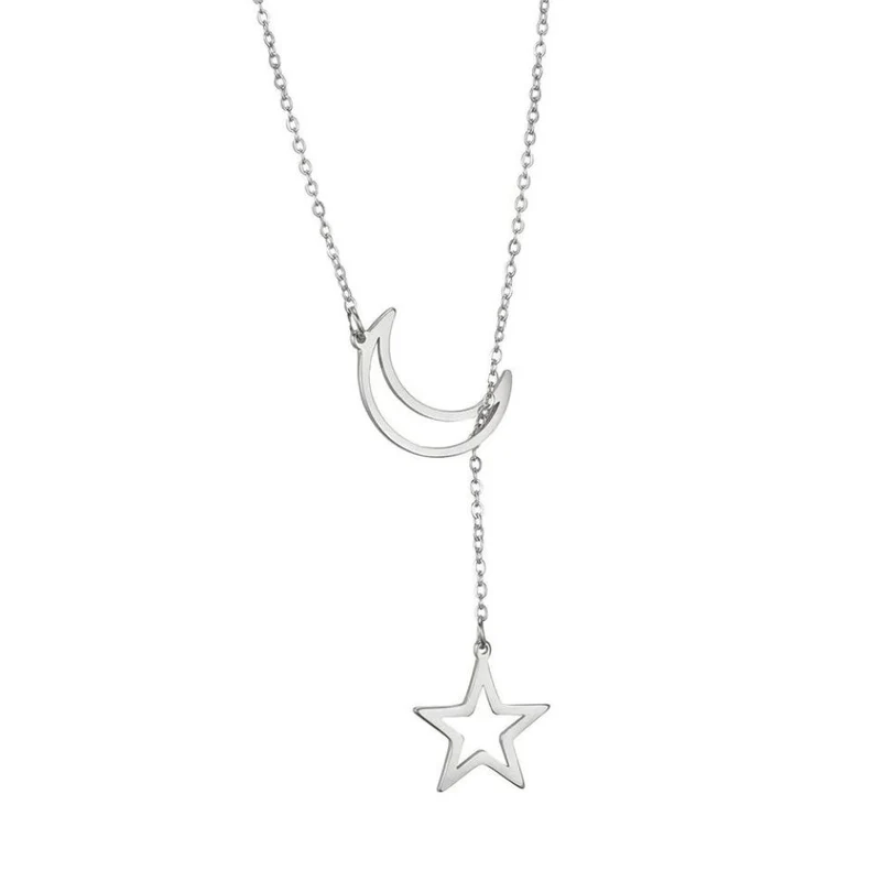 Collier avec Lune et Étoile
