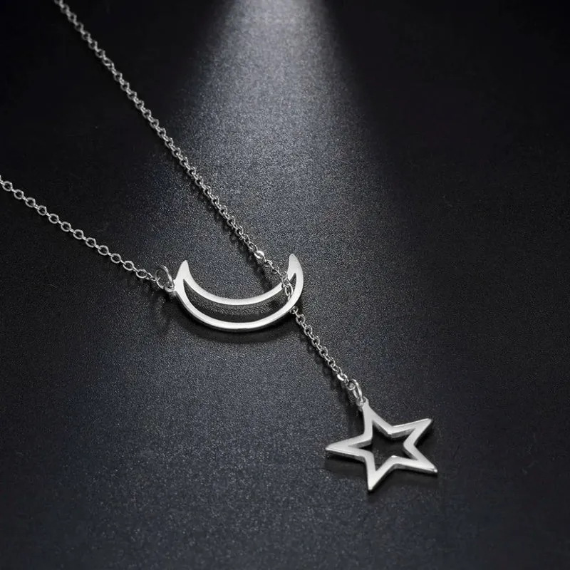 Collier avec Lune et Étoile