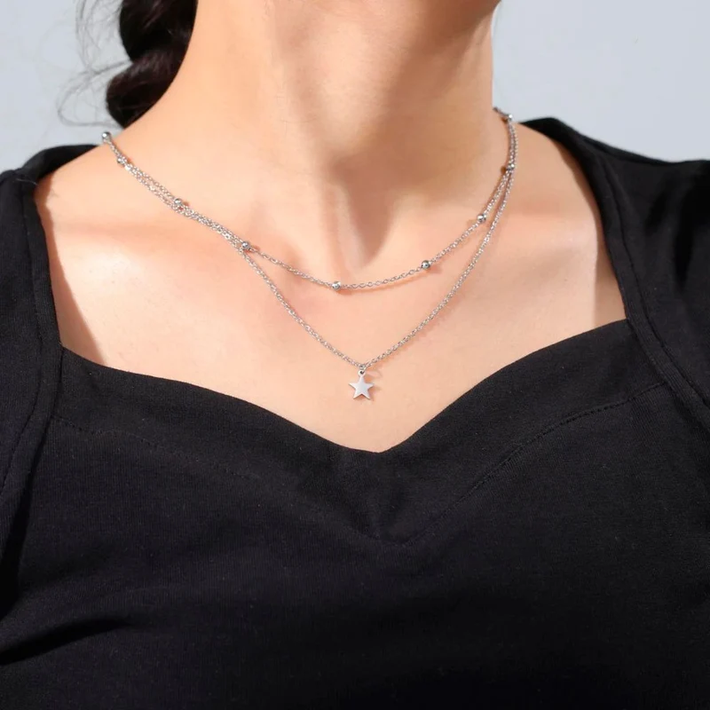 Collier Étoile et Perle