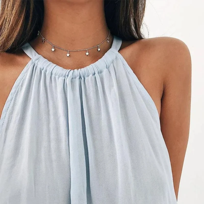Collier Étoile Ras de Cou