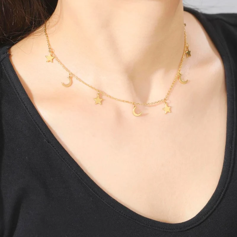 Collier Étoile Lune
