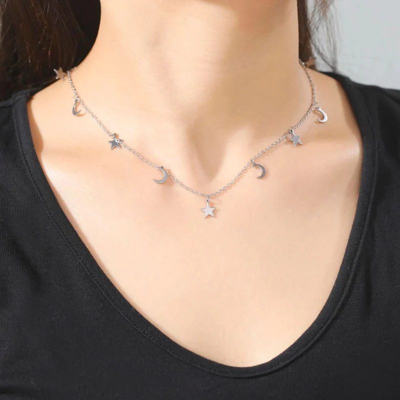 Collier Étoile Lune