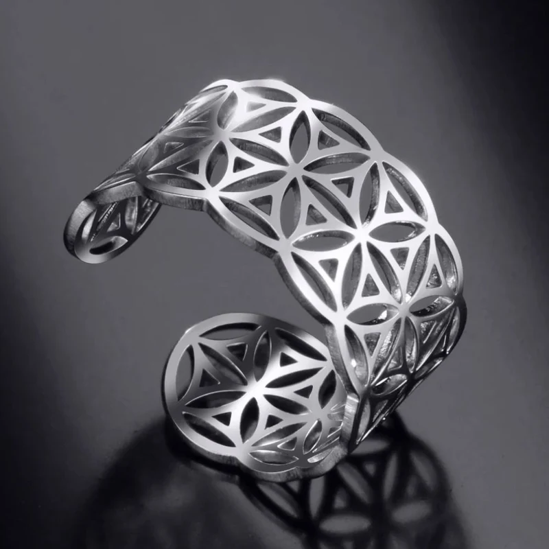 Bague Fleur de Vie en Argent