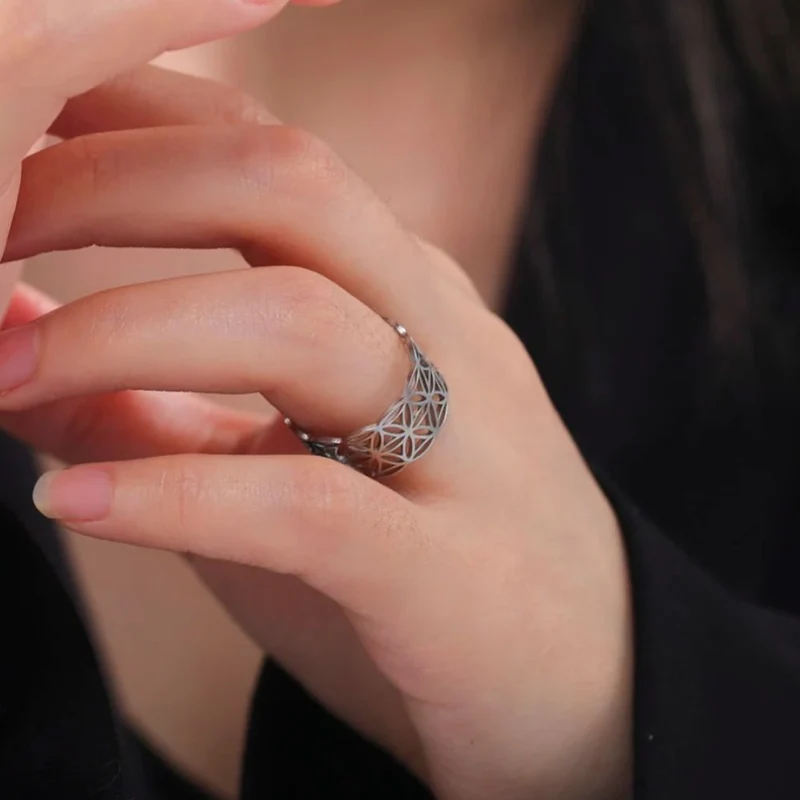 Bague Fleur de Vie en Argent