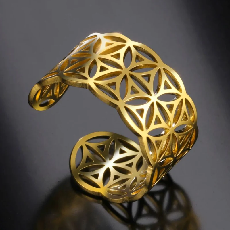Bague Fleur de Vie en Or