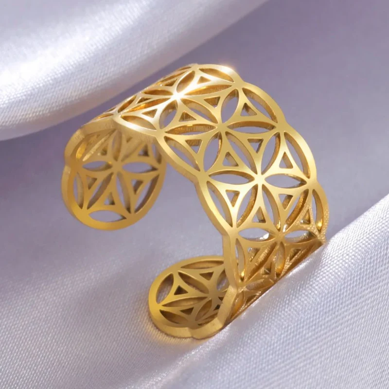 Bague Fleur de Vie en Or