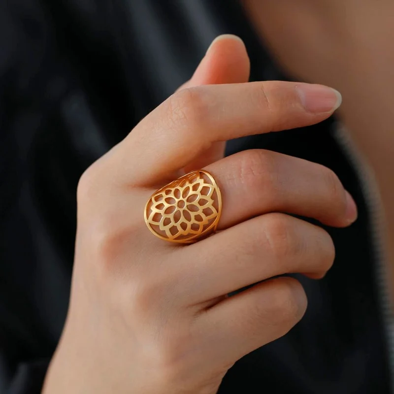 Bague Fleur de Vie Love