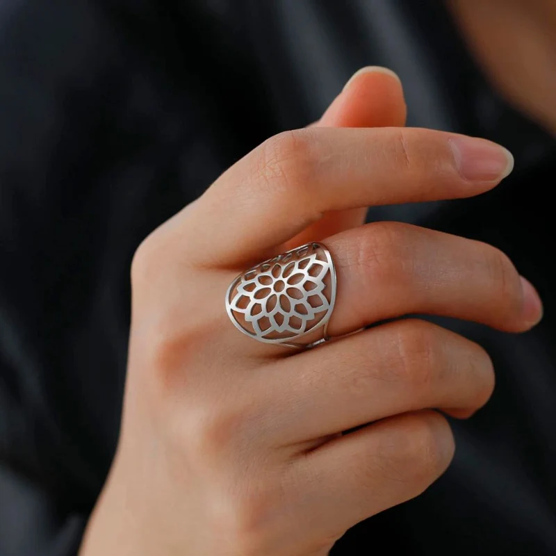 Bague Fleur de Vie Love