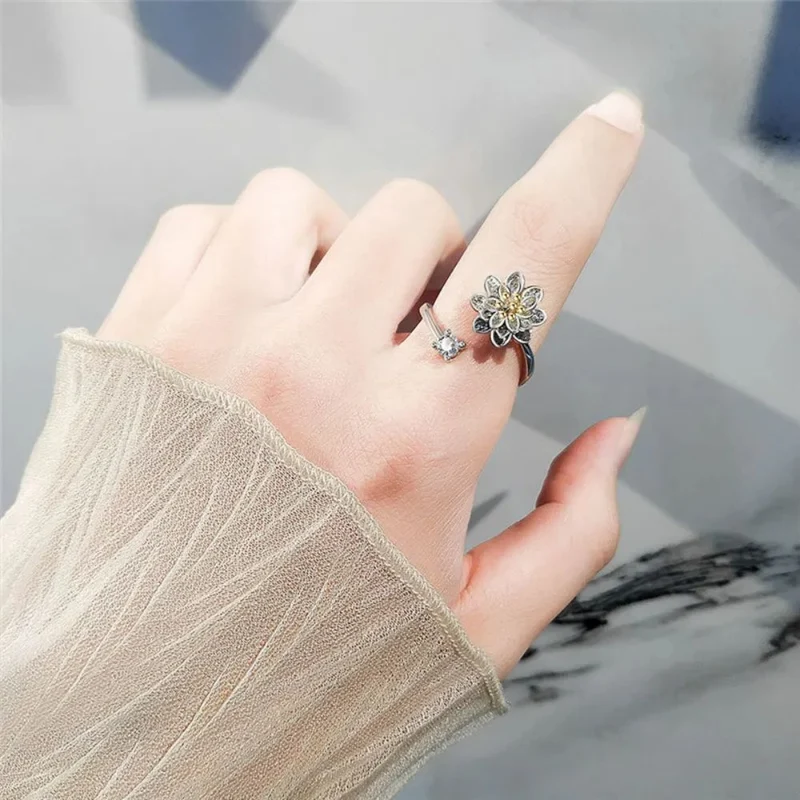 Bague Fleur qui Tourne