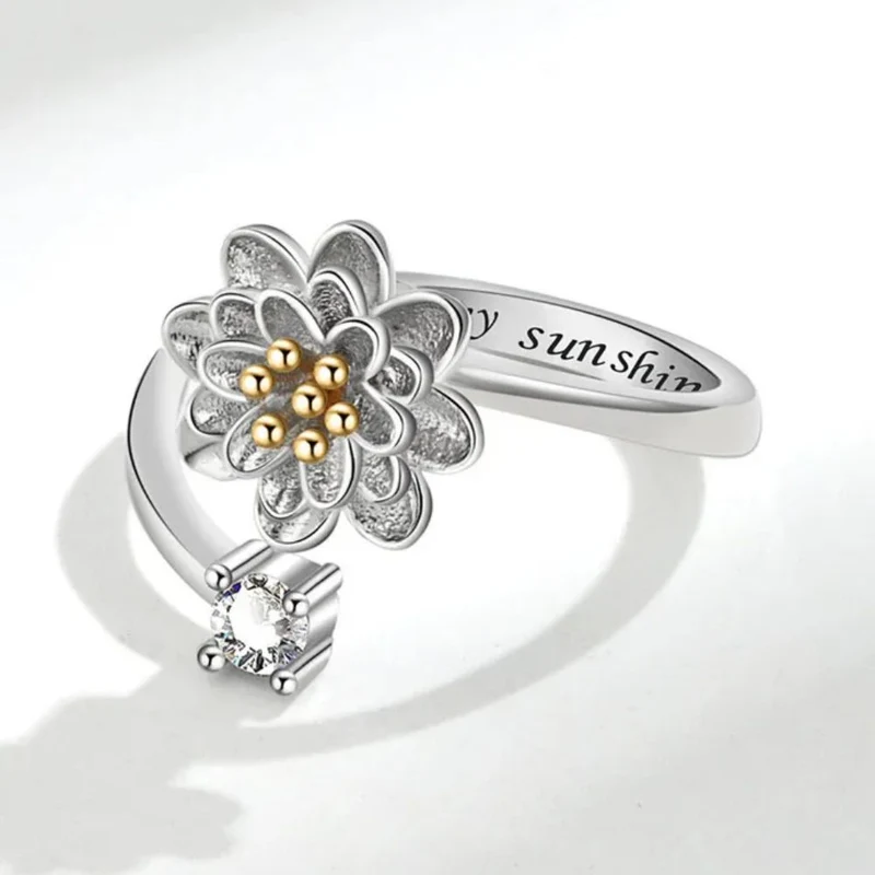 Bague Fleur qui Tourne