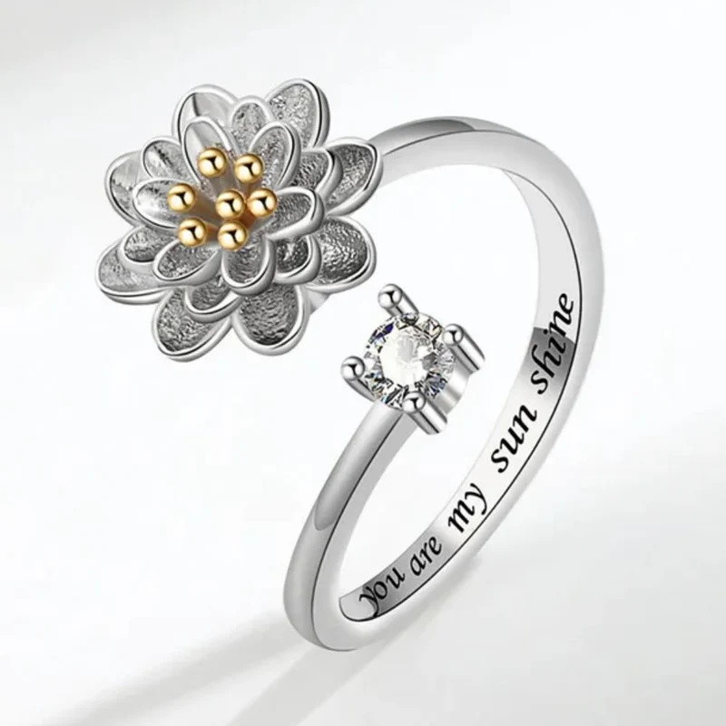 Bague Fleur qui Tourne