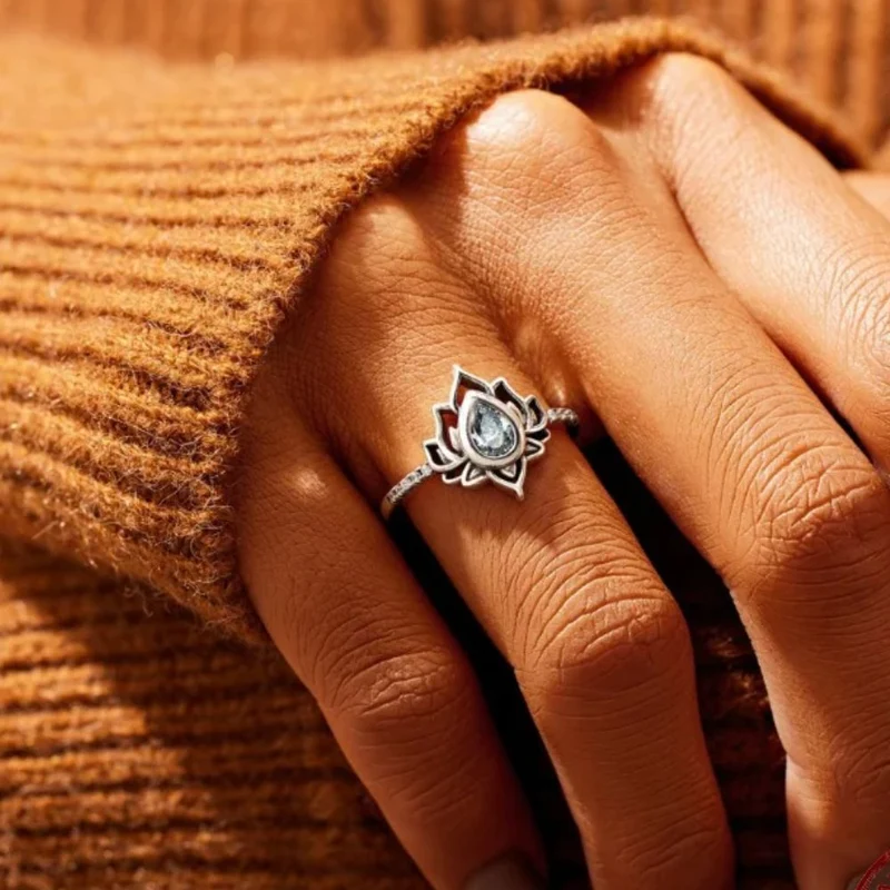 Bague Fleur de Lotus Argent