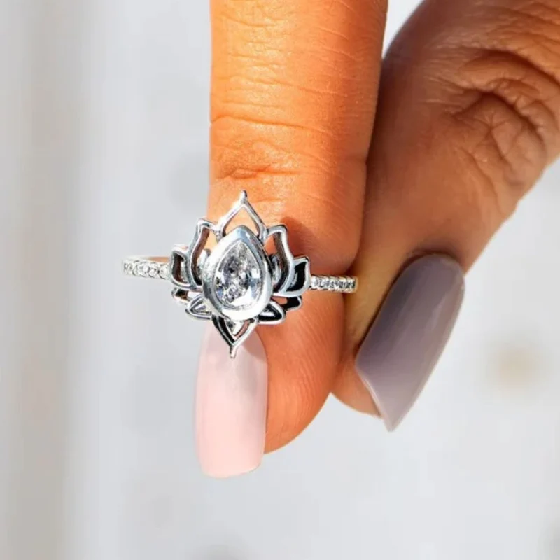 Bague Fleur de Lotus Argent
