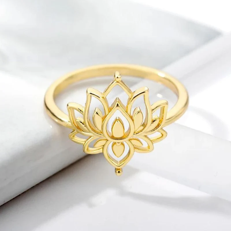Bague Fleur de Lotus Or