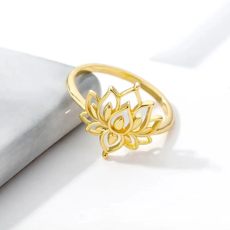 Bague Fleur de Lotus Or
