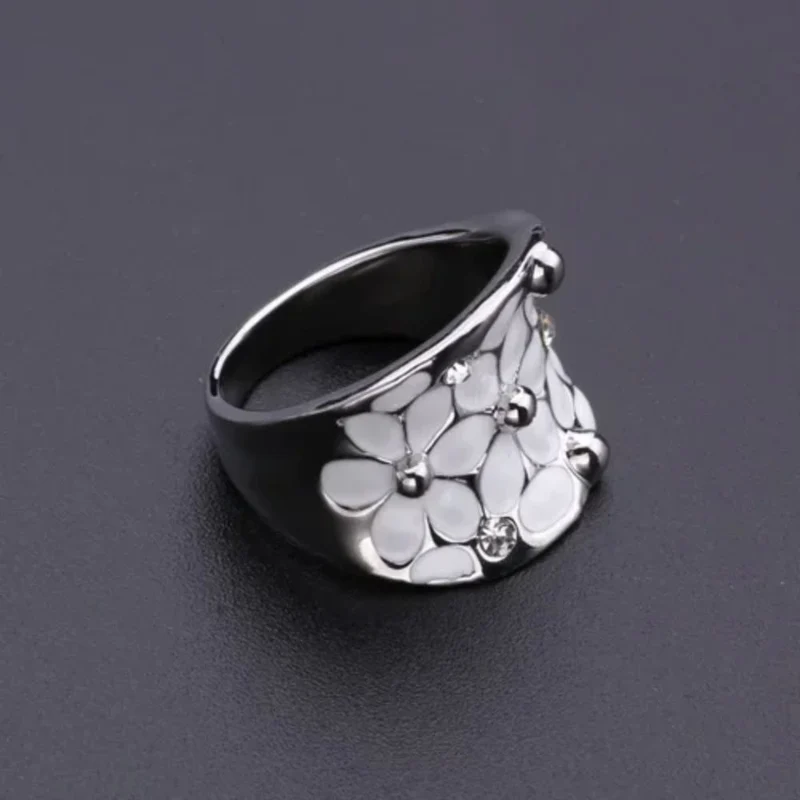 Bague Fleur Blanche