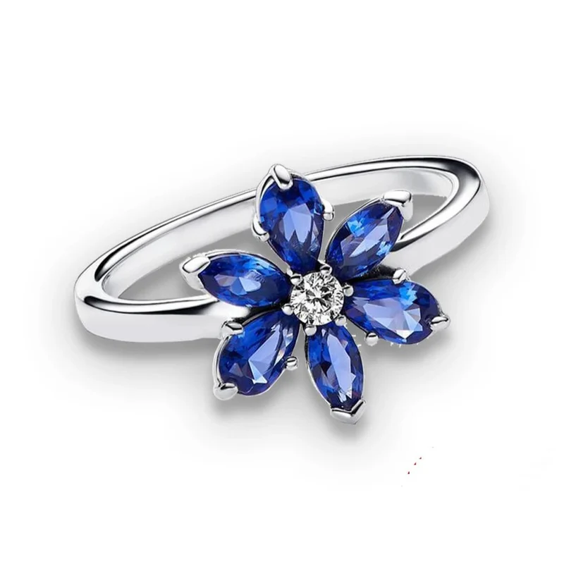 Bague Fleur Bleue