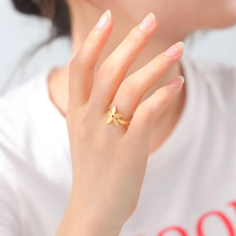 Bague Fleur Art Nouveau