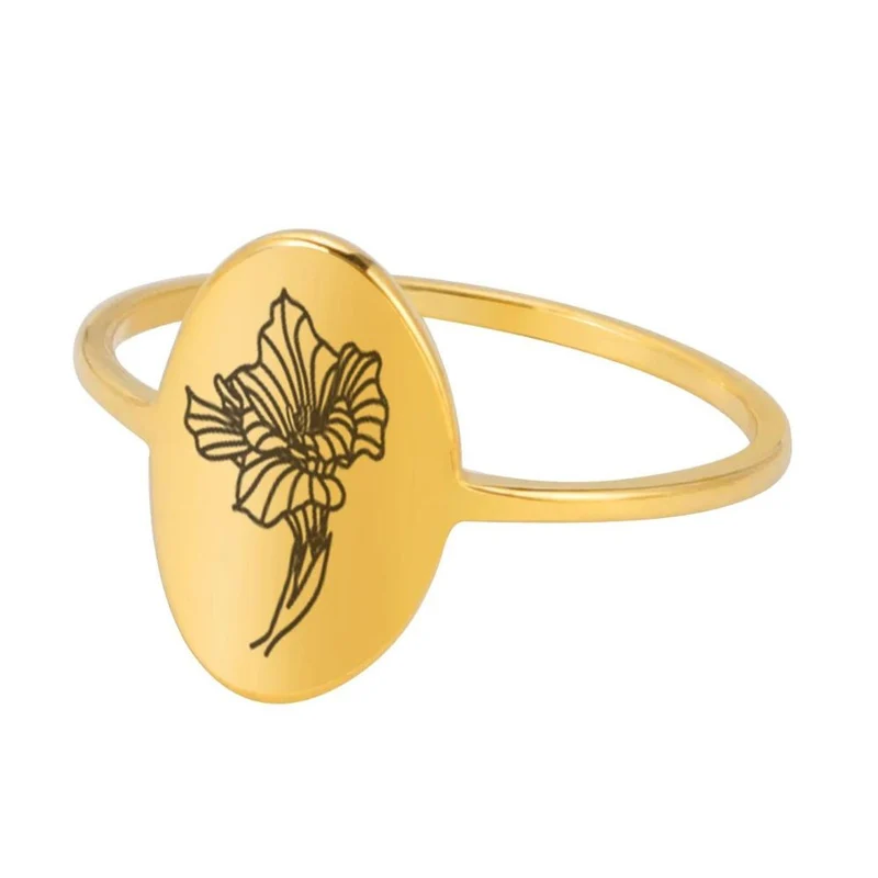 Bague Fleur Dessin
