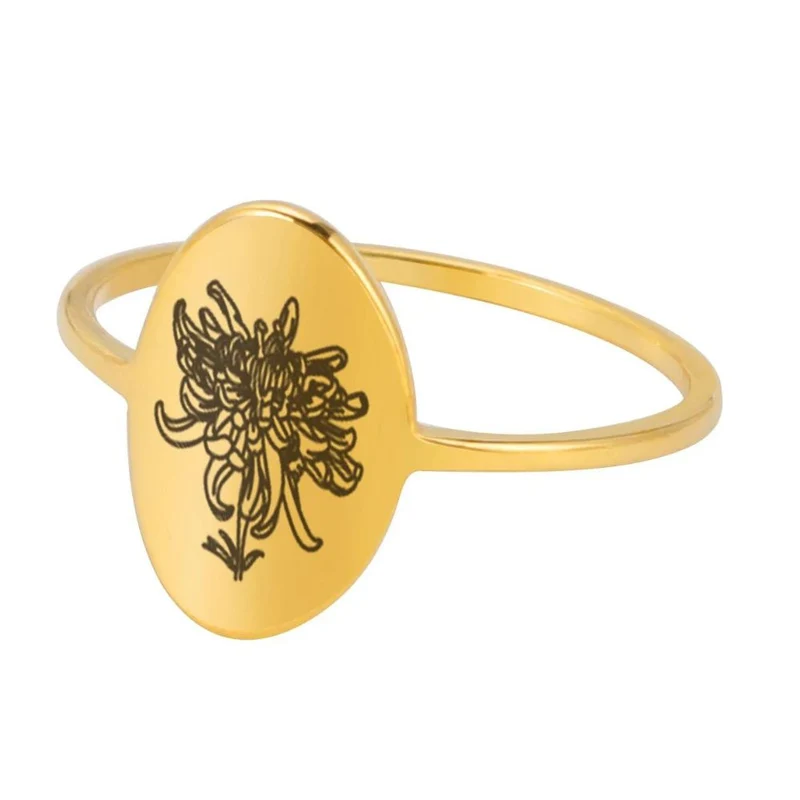 Bague Fleur Dessin