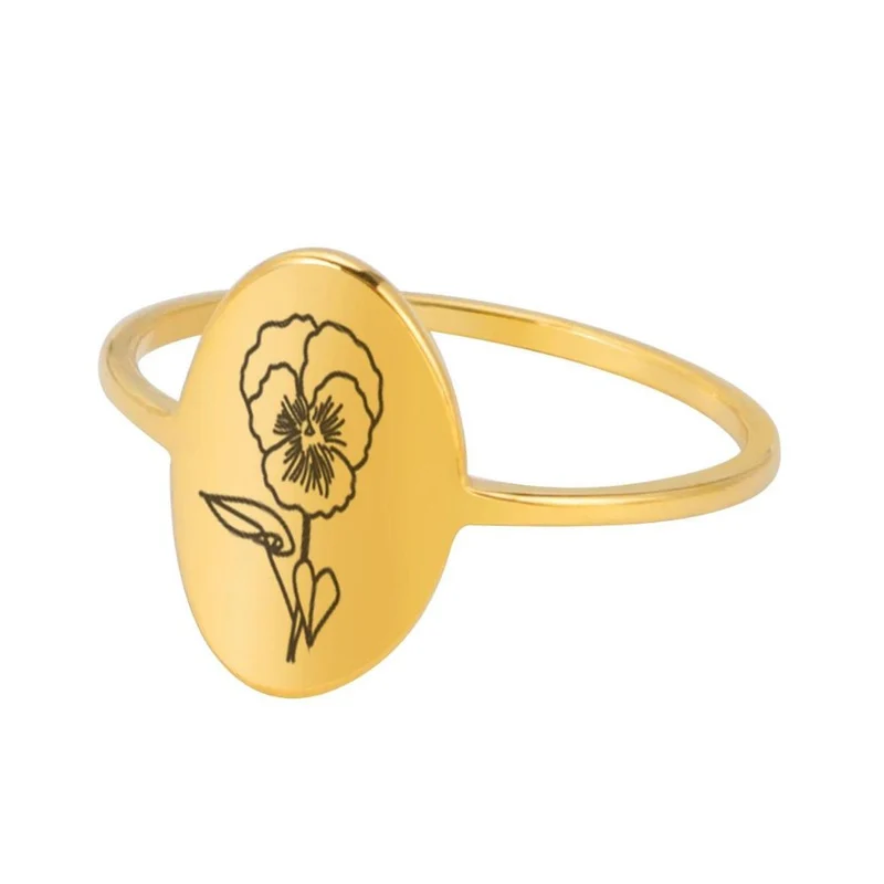Bague Fleur Dessin