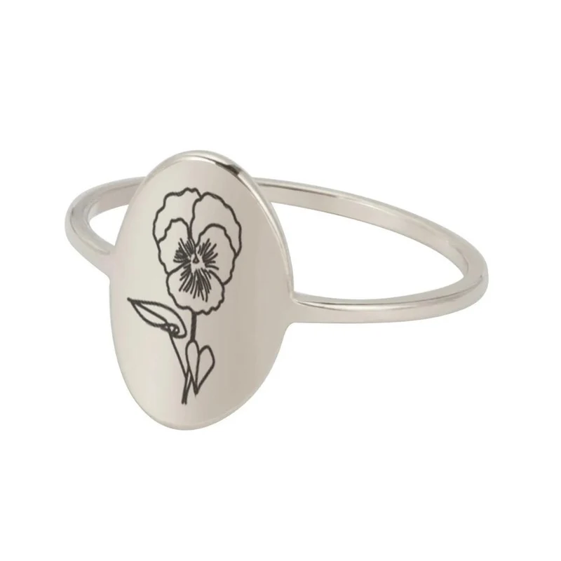Bague Fleur Dessin