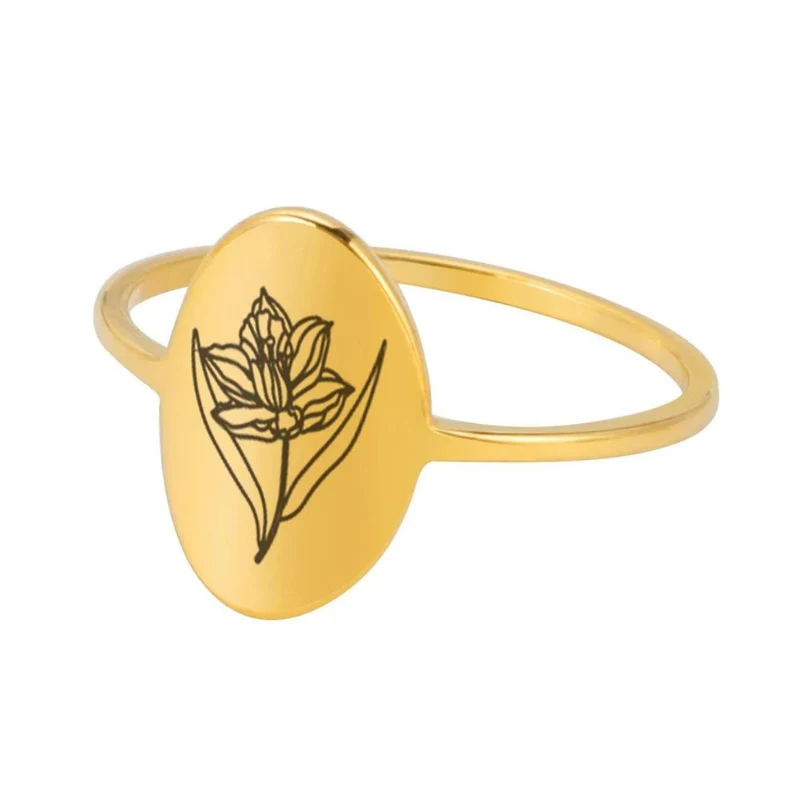 Bague Fleur Dessin
