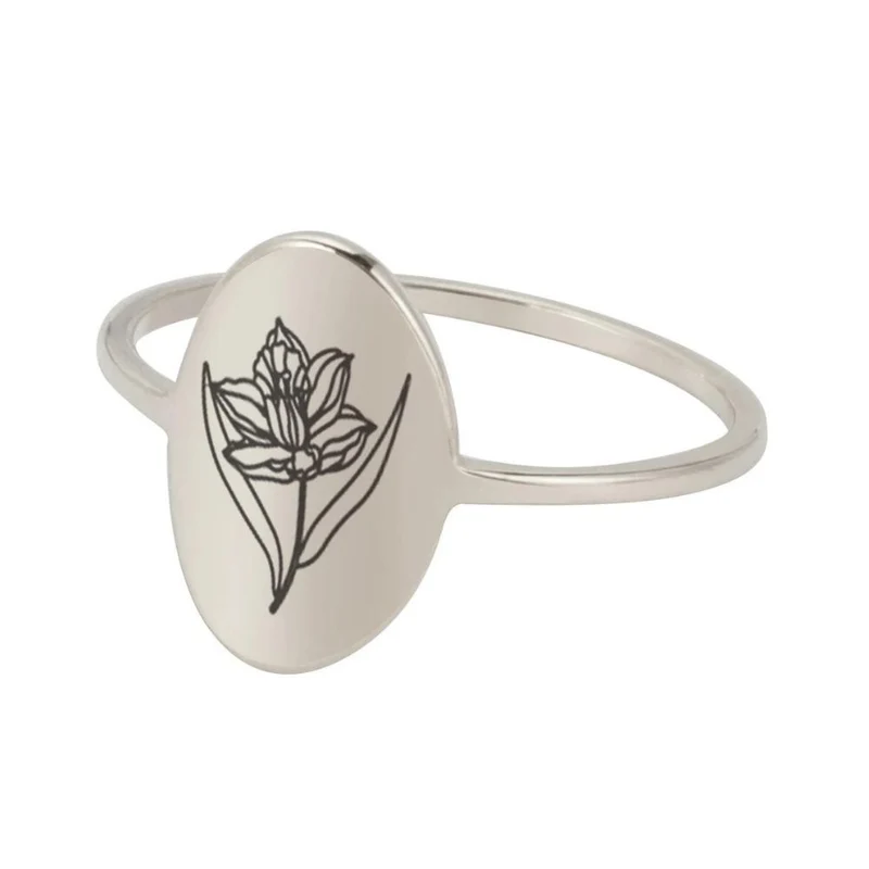 Bague Fleur Dessin