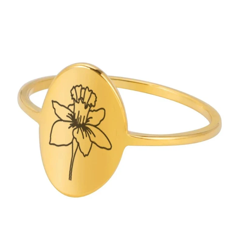 Bague Fleur Dessin