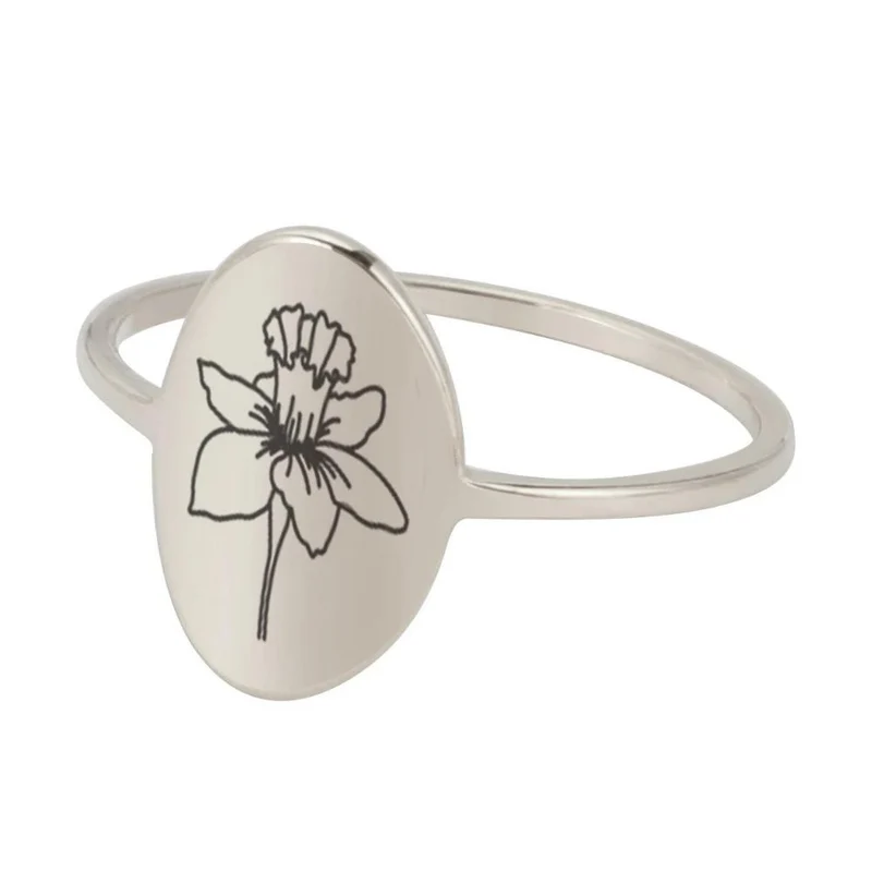 Bague Fleur Dessin